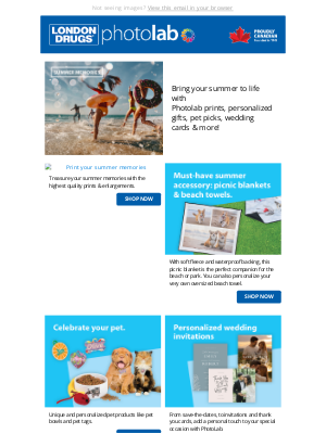 London Drugs (Canada) - Bring Your Summer to Life with Photolab