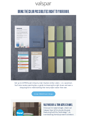 Valspar - Start your project now with FREE paint chips.