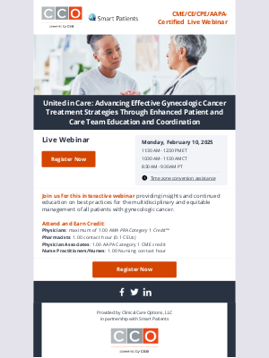 Gynecologic Cancer Treatment Strategies: Webinar on Feb 10