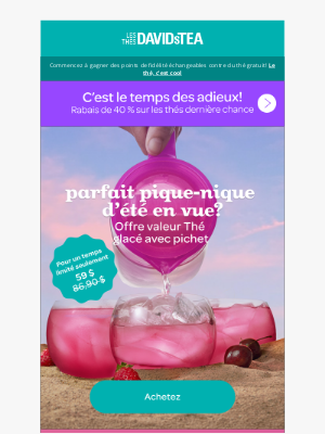 DAVIDsTEA - Station de thé glacé tout-en-un