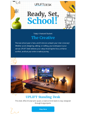Uplift Desk - Back to School: Gear Up Your Creative Workspace 🎨