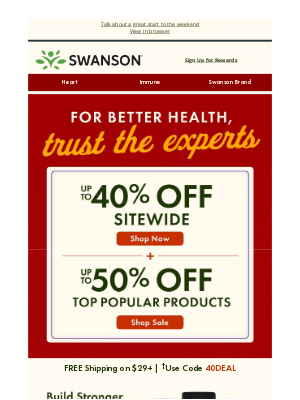 Swanson Health Products - Take ½ off our top trending items