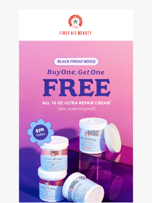 First Aid Beauty - Still Time To Save With BOGO Ultra Repair Cream!💦