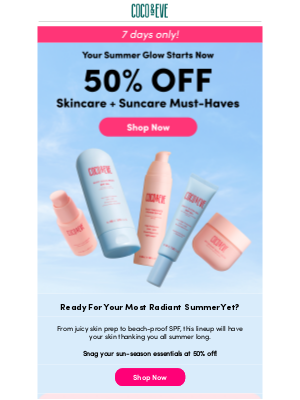 Coco and Eve - PSA: 50% OFF Summer Heroes!