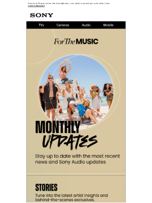 Sony - For The Music | Experience What’s New In Audio