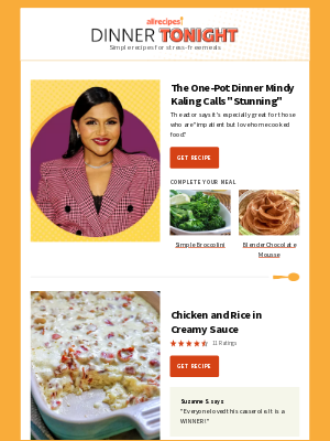 Allrecipes - The One-Pot Dinner Mindy Kaling Calls 