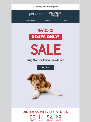Pet Valu (Canada) - Hurry, 4 days only. 25% OFF ALL Smack dog & cat food, $20 OFF Hill’s Science Diet Dry dog & cat food (select sizes) & more