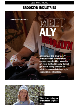 Brooklyn Industries - Artist Spotlight: Aly Reinert, Owner of The Untrend Shop