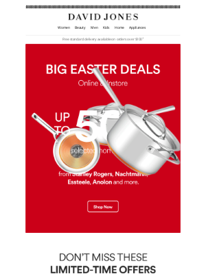 David Jones (Australia) - Up To 50% Off Home This Weekend