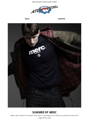 Atom Retro - Merc Summer Range In Stock Now!