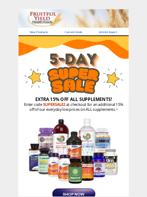 Fruitful Yield - July Super Sale - Day 2