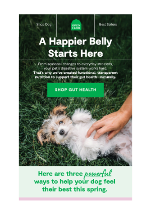 Open Farm - A Happier Belly Starts Here