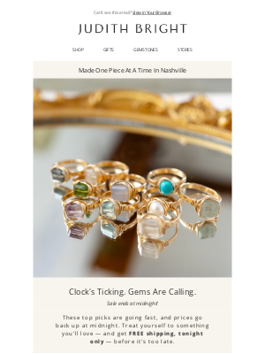 Judith Bright Jewelry - 🚨 Last Call, Michael: 20% Off Ends at Midnight