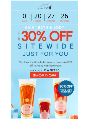 100% PURE - Still Thinking It Over? Here’s 30% Off
