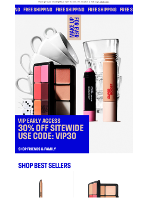 MAKE UP FOR EVER - 30% off HD Skin Face Palettes!