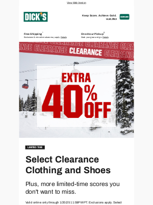 GameChanger Media, Inc. - EXTRA 40% off select clearance clothing & shoes? Right this way >>>