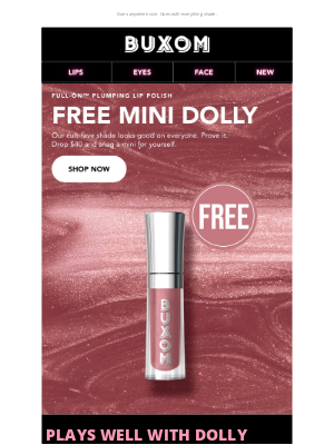 Buxom - Free mini DOLLY >>