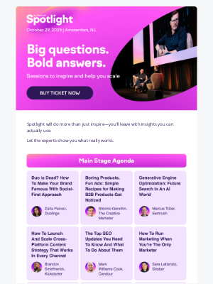 SEMrush - Two stages. Twice the experience.