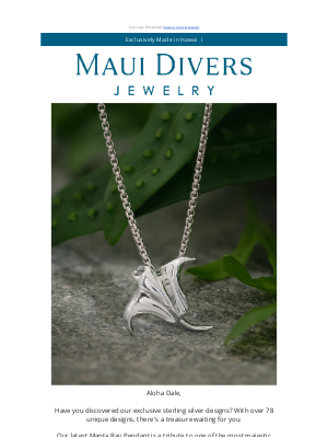 Maui Divers Jewelry - Your New Keepsake in Sterling Silver ✨