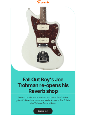 Reverb - Shop gear from Fall Out Boy, Spoon, Sum 41 & more