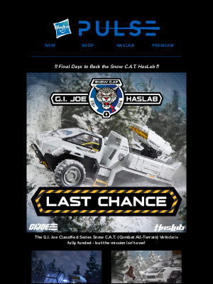 Hasbro - 🚨❄️ Final Days: Secure Your Snow C.A.T. Before It’s Gone!