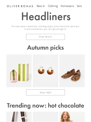 Oliver Bonas - Trending now | Autumn headliners