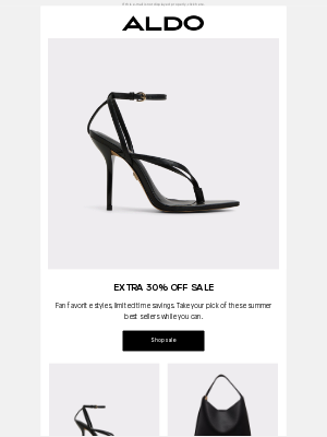 ALDO - Summer Sale: Extra 30% off best sellers