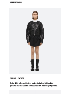 HELMUT LANG - 40% Off Leather Styles