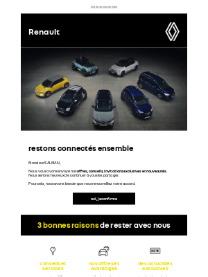 Renault (France) - Monsieur SALMAN, restons connectés !