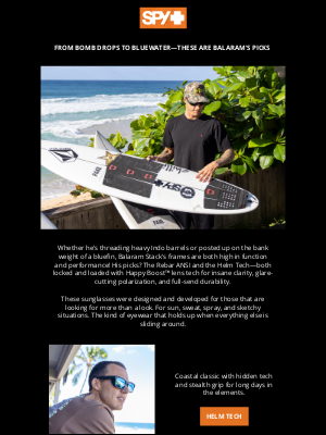 Spy Optic - Stacked with Performance—Balaram’s Go-To Shades
