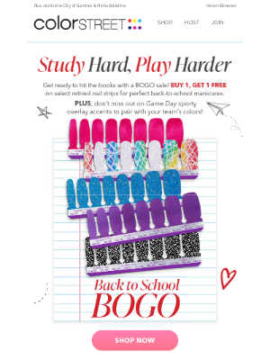 Color Street - Study & Score📚🏀 Back to School BOGO +  Game Day nails!