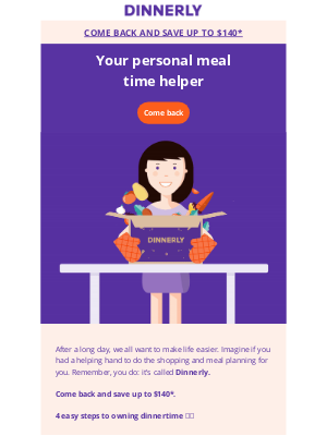 dinnerly - You're just one click away from stress-free dinners!