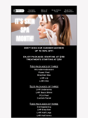 Skin Spa New York - 😍UP TO 50% OFF SPA MONTH PACKAGES!