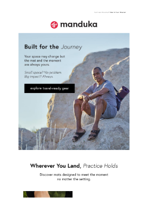 Manduka - Practice, wherever you are