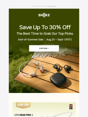 Shokz - 🎁Get 30% OFF before it’s gone!