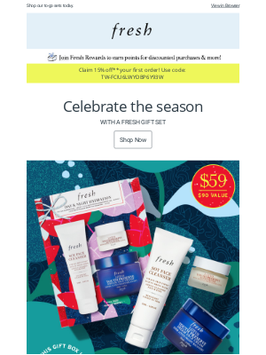 Fresh - Gift radiance with holiday sets