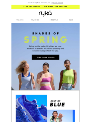 RYKA - COLOR your workout! 💙❤️💛🤍
