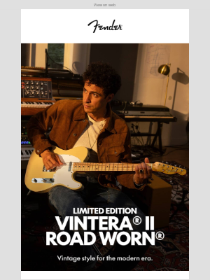 Fender Musical Instruments Corporation - Limited Edition Vintera II Road Worn Has Arrived