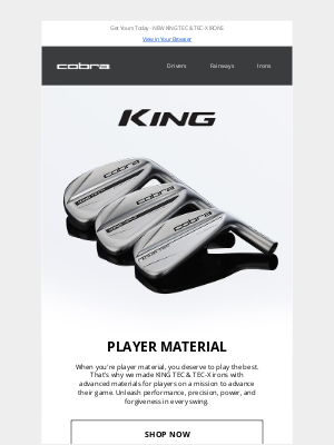 COBRA PUMA GOLF - NEW KING TEC & TEC-X IRONS | Available Now