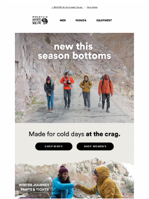 Mountain Hardwear - Made for cold days at the crag.