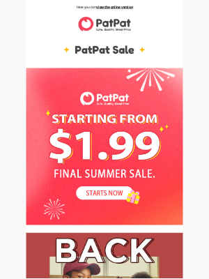 PatPat - 🚨The Biggest Deal of This Summer ⚡Starting at $1.99 💥