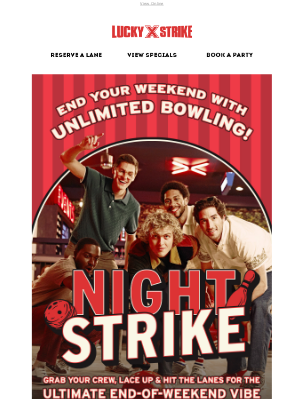 Bowlero - Ditch The Sunday Scaries — Strike Up The Fun Tonight! 🎳