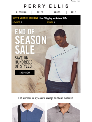 Perry Ellis - Save on 100s of Styles