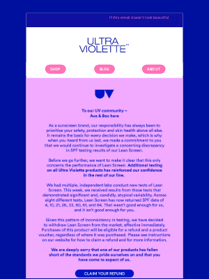 Ultra Violette - An update on Lean Screen