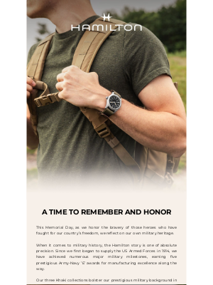 Hamilton Watch - A Time to Remember