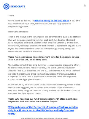 Democratic National Committee - Here's why your support is so important right now.