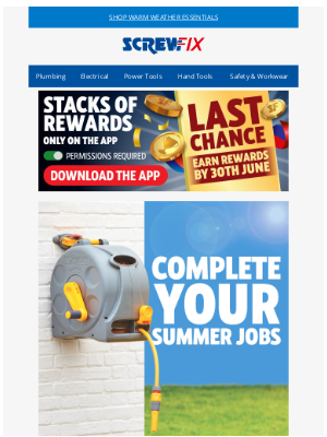 Screwfix (United Kingdom) - Summer jobs? Let’s get it done ✅