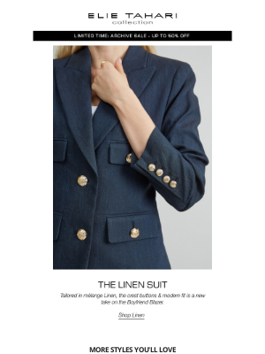 Elie Tahari - The Linen Edition