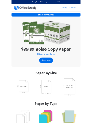 OfficeSupply - 📃LAST CHANCE for *this* copy paper deal!