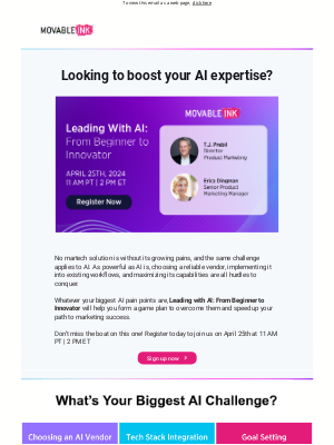 Movable Ink - Get clear-cut solutions at our latest webinar!